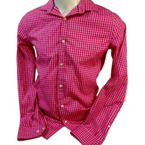 RW&Co Pink Plaid Dress Shirt